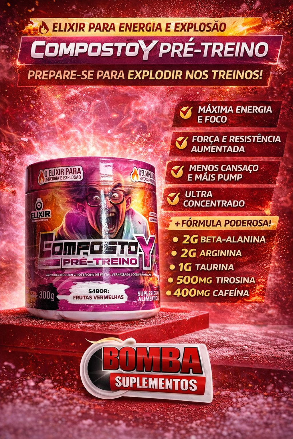 Pré-treino ELIXIR Nutrition